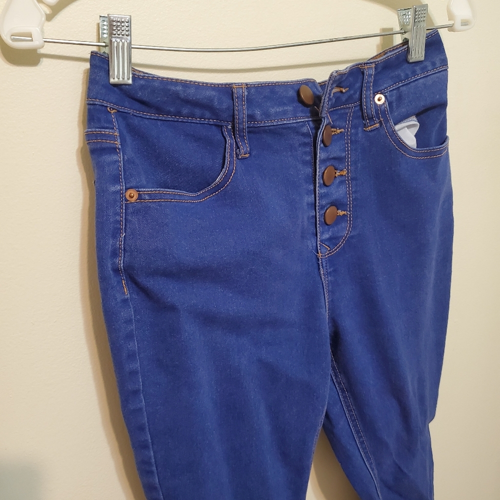 Blue Skinny High Rise Jeans
